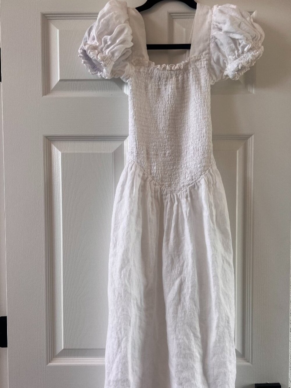 SLEEPER Belle Linen Midi Dress Size Small - Picture 3 of 5